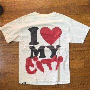 White Graphic 'I ❤️ My City' T-Shirt